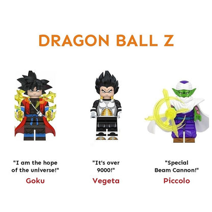 Dragon Ball Z Bundle Goku Vegeta Piccolo / Anime / Minifigure / LEGO Compatible
