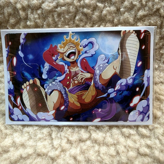 Luffy Gear 5 Blue Card Skin Sticker