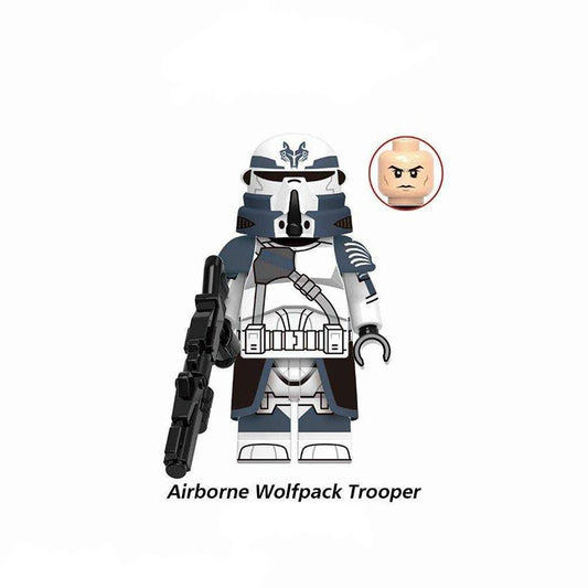Wolfpack Airborne Trooper / Clone Wars LEGO compatible minifigure