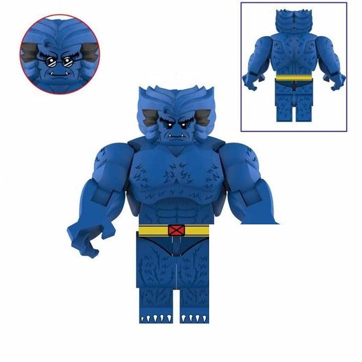 Beast X-Men Big Fig Blue Furry Mutant / Minifigure / LEGO Compatible