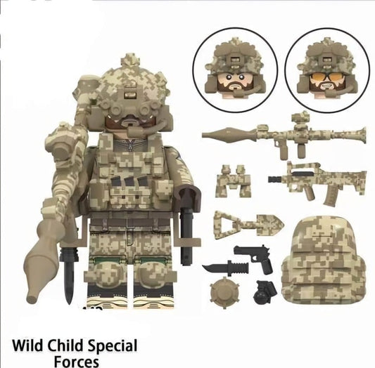 Wild Child / Special Forces / Camo / COD / Minifigure / LEGO Compatible