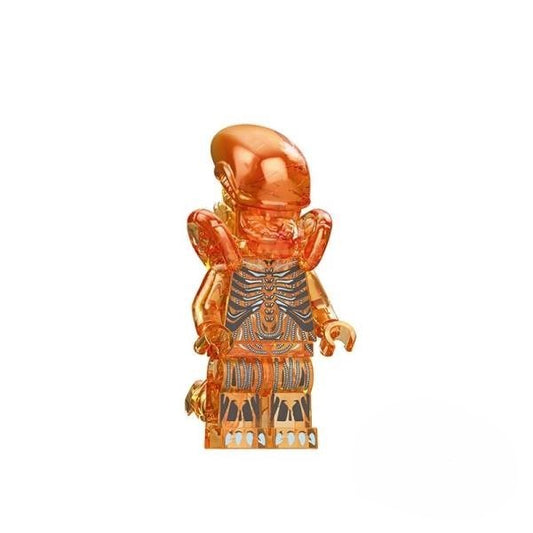 Xenomorph / Clear Orange / Alien / Minifigure / LEGO Compatible