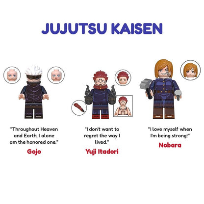 Jujutsu Kaisen Bundle Gojo Itadori Nobara / Anime / Minifigure / LEGO Compatible
