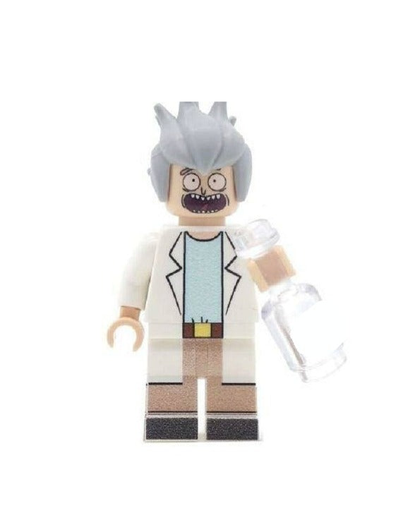 Rick Sanchez / Lab Coat / Flask / Rick and Morty LEGO compatible minifigure