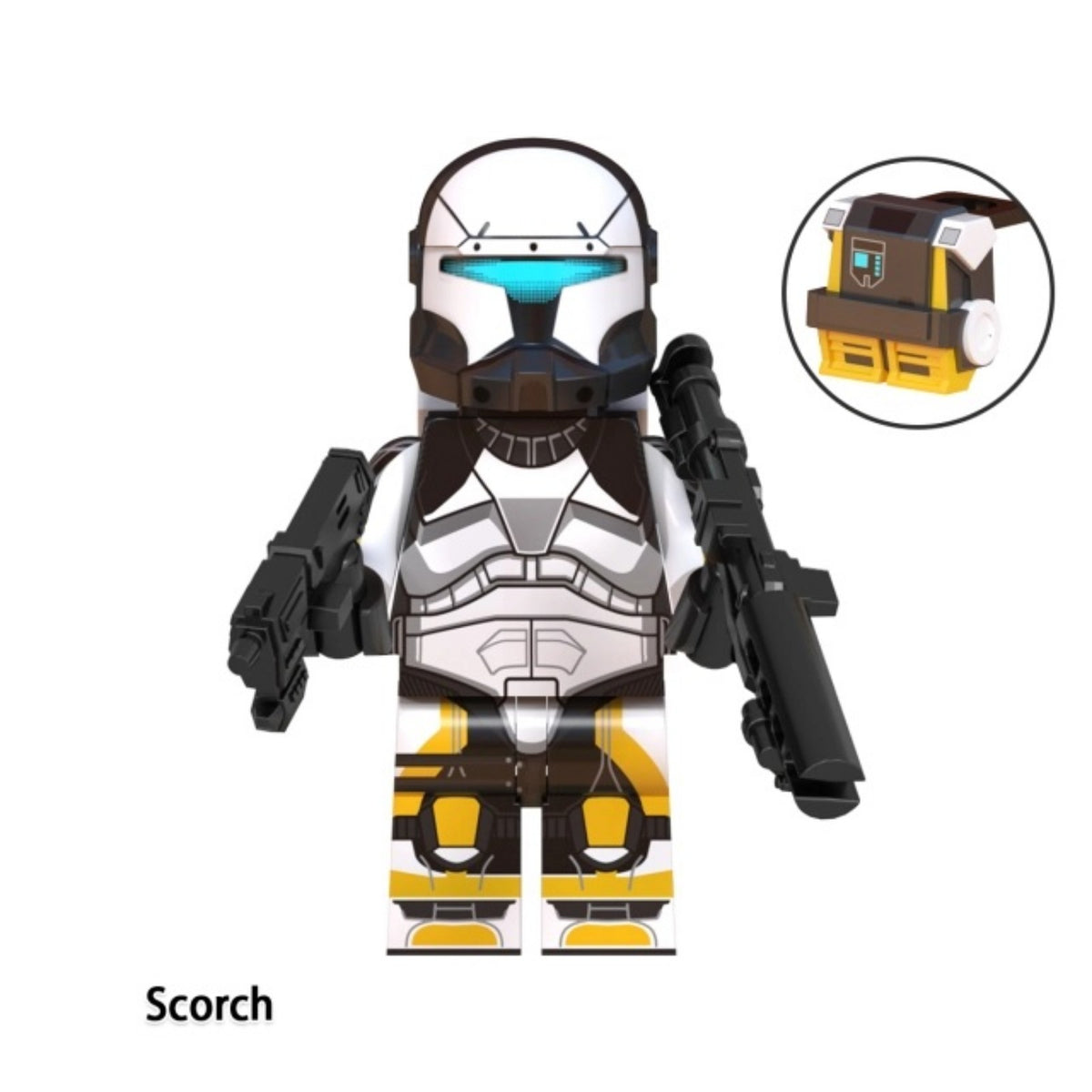Scorch V2 / Republic Commando / Star Wars LEGO compatible minifigure