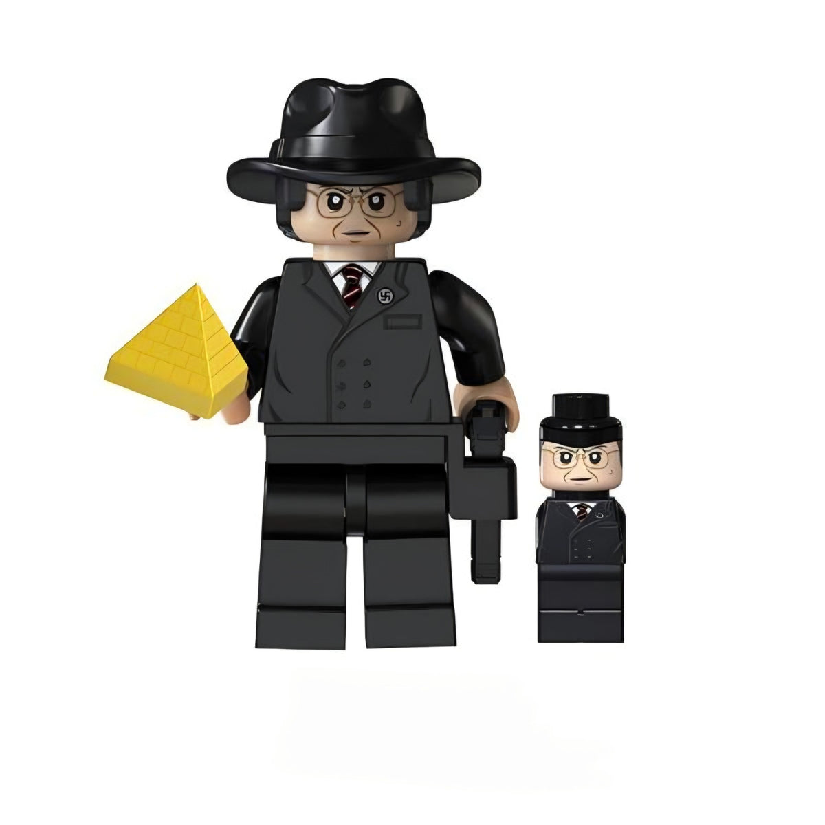 Nazi Spy / Black Trench Coat / Indiana Jones LEGO compatible minifigure