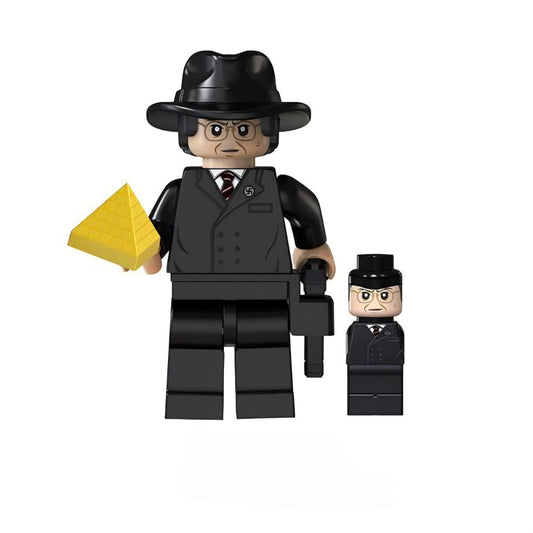 Nazi Spy / Black Trench Coat / Indiana Jones LEGO compatible minifigure