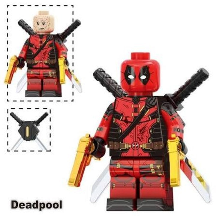 Deadpool Golden Guns Merc / Marvel Minifigure / LEGO Compatible