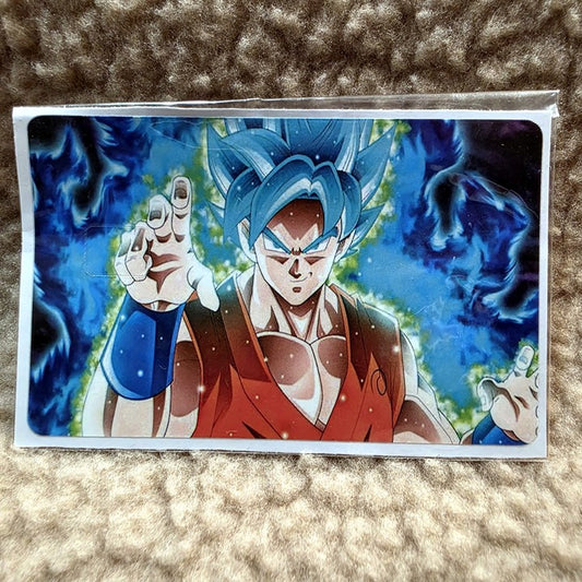 Goku Blue Hair Credit Card Skin Sticker