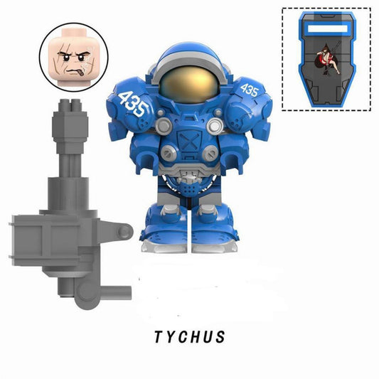 Tychus StarCraft Minifigure / Space Marine Gaming LEGO-Compatible Figure