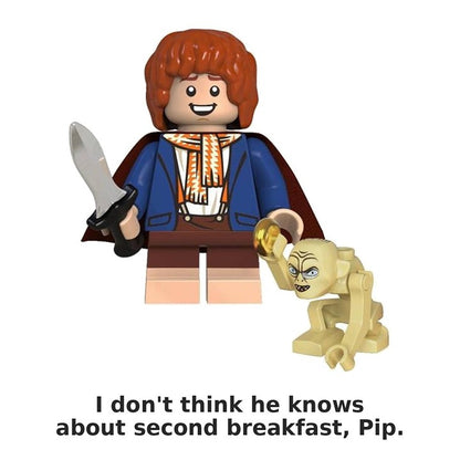Merry and Gollum / Lord of the Rings / Minifigure / LEGO Compatible