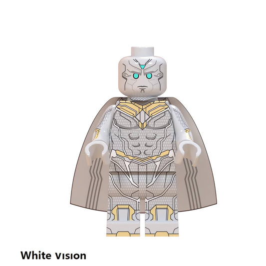 The Vision / White Shield / Marvel / Minifigure / LEGO Compatible