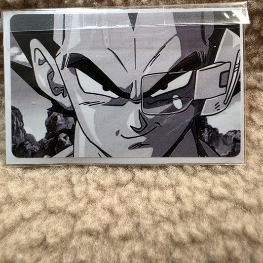 Vegeta Black and White Card Skin Sticker
