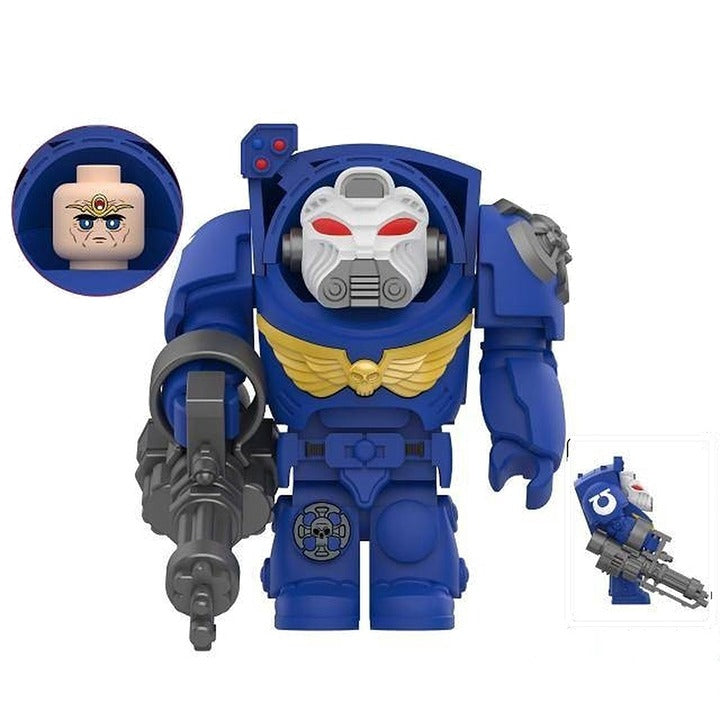 UM Space Marine / Blue / Tabletop LEGO compatible minifigure