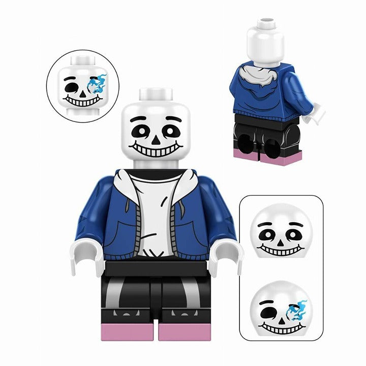 Sans Undertale Skeleton in Blue Hoodie / Minifigure / LEGO Compatible