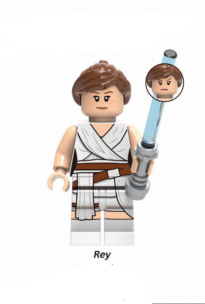 Rey / The Last Jedi / Star Wars Jedi Minifigure / LEGO Compatible