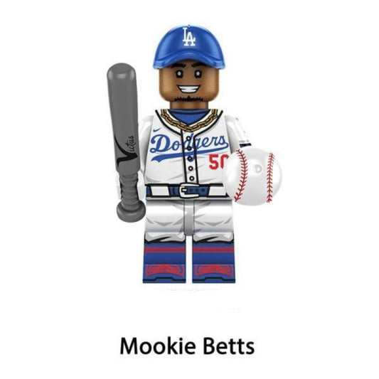 Mookie Betts / Los Angeles Dodgers / MLB / Minifigure / LEGO Compatible