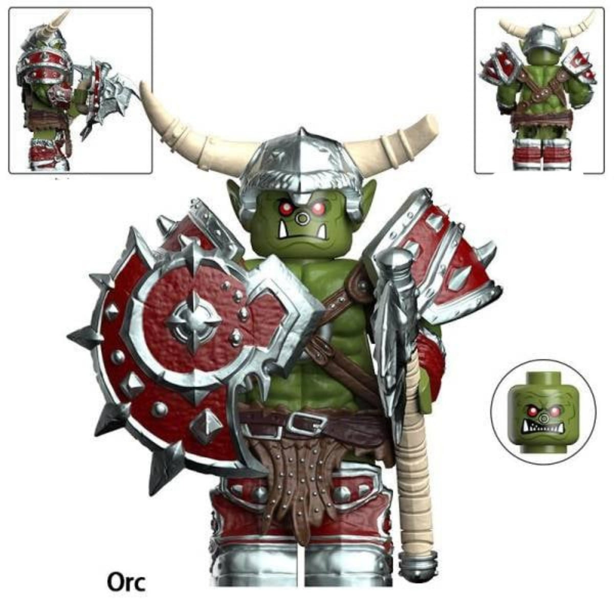 Orc Warrior / Fantasy / RPG LEGO compatible minifigure