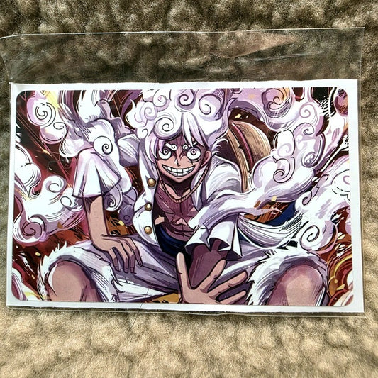 Luffy Gear 5 White Card Skin Sticker
