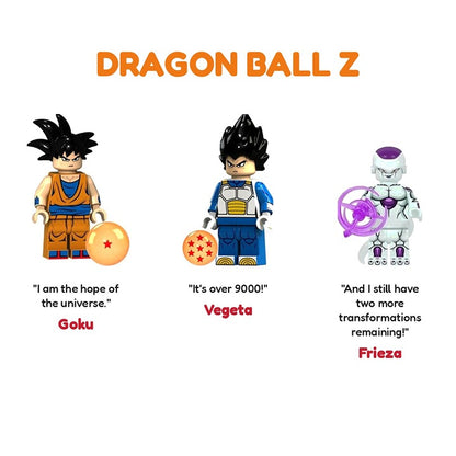 Dragon Ball Z Bundle Goku Vegeta Frieza / Anime / Minifigure / LEGO Compatible