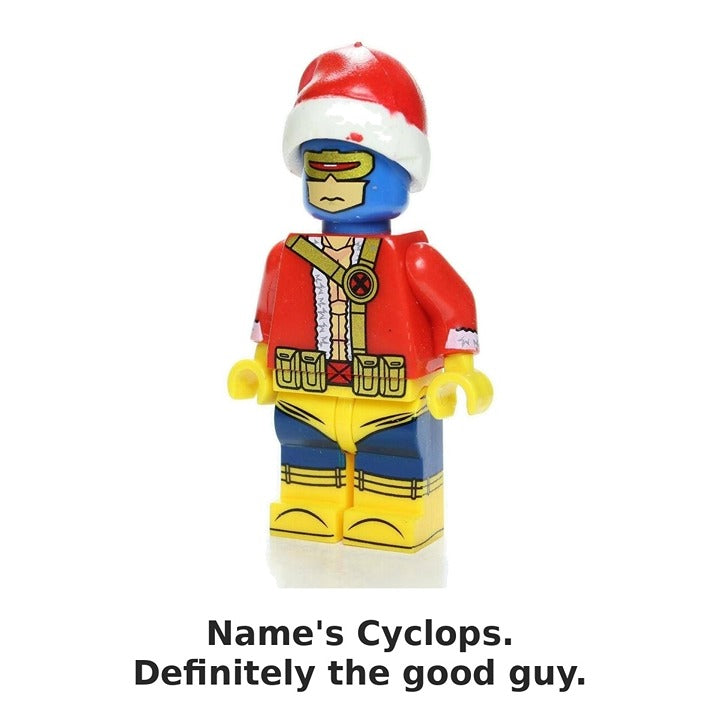 Christmas Cyclops / Santa Hat / X-Men / Marvel / Minifigure