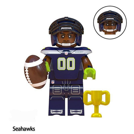 Seattle Seahawks / NFL / Football / Minifigure / LEGO Compatible