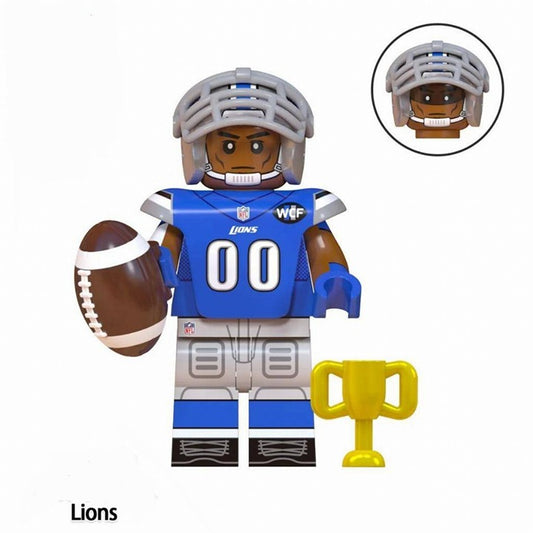 Detroit Lions / NFL / Football / Minifigure / LEGO Compatible