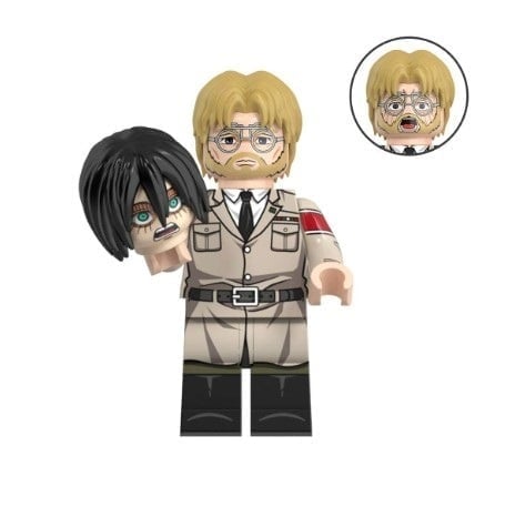 Zeke Yeager / Beast Titan / Glasses / AOT LEGO compatible minifigure