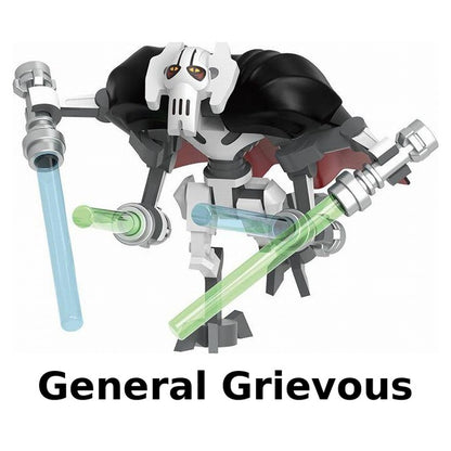 Star Wars General Grievous Big Minifigure with 4 Lightsabers