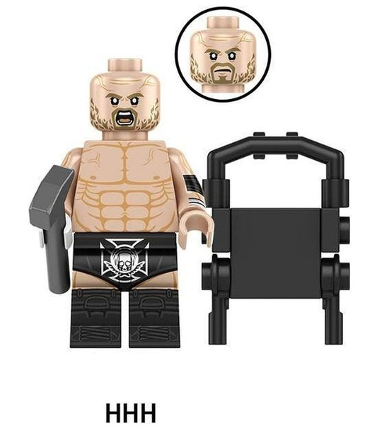 Triple H / The Game / Steel Chair / WWE LEGO compatible minifigure