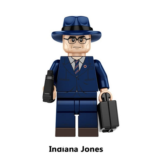 Indiana Jones v2 with Case / Dial of Destiny / LEGO-Compatible Minifigure