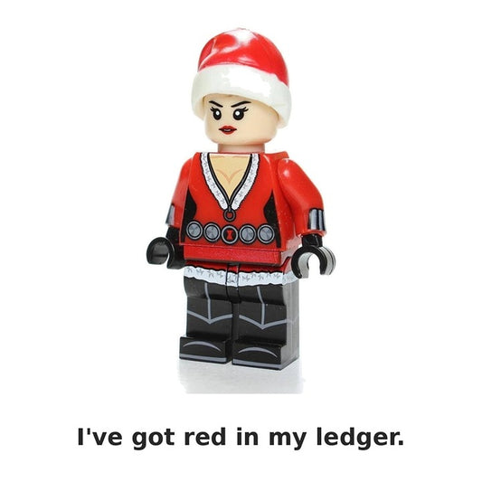 Christmas Black Widow / Santa Hat / Marvel / Minifigure / LEGO Compatible