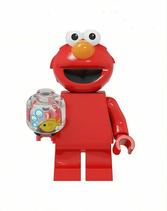 Elmo / Dorothy Fishbowl / Sesame Street LEGO compatible minifigure