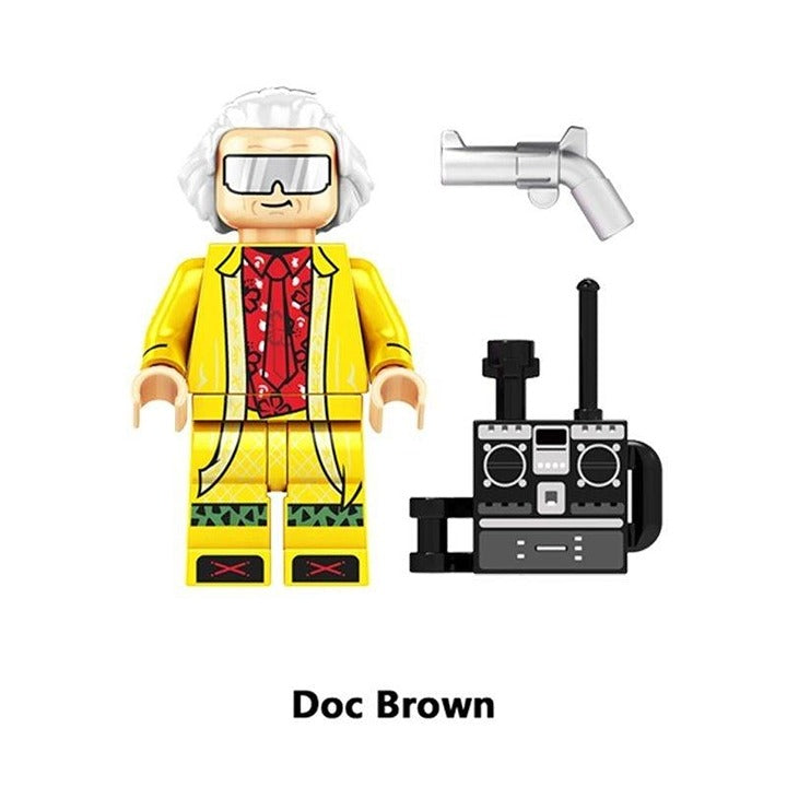 Doc Brown / Yellow Suit / Back to the Future LEGO compatible minifigure