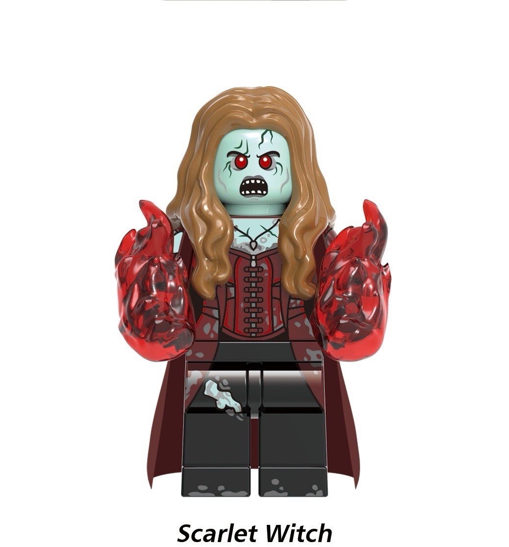 Zombie Scarlet Witch / Marvel LEGO compatible minifigure