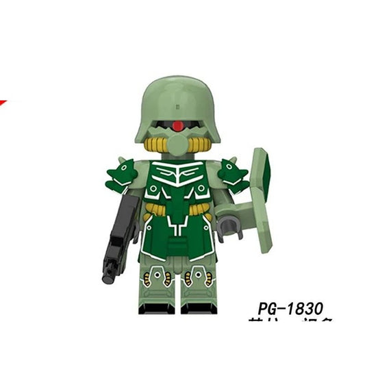 Zulu Fighting Mech / Grey & Gold LEGO compatible minifigure