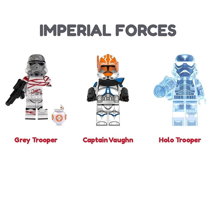Star Wars Imperial Bundle Grey Trooper Vaughn / Minifigure / LEGO Compatible