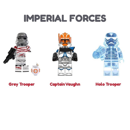 Star Wars Imperial Bundle Grey Trooper Vaughn / Minifigure / LEGO Compatible
