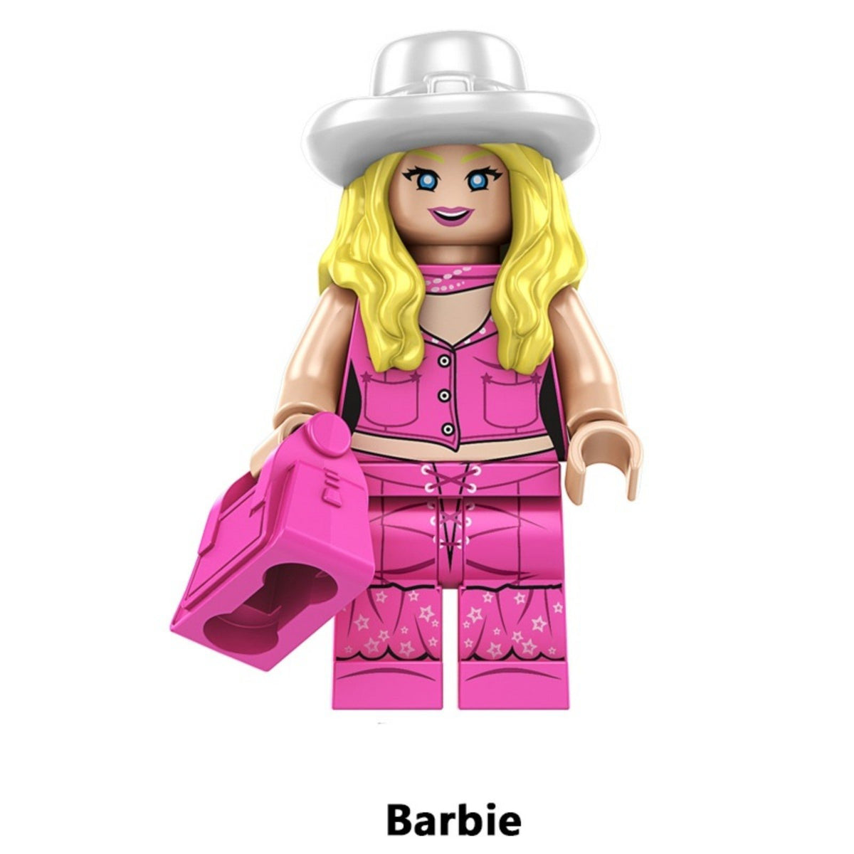 Barbie / Cowgirl / Pink Cowboy Hat / Barbie Movie LEGO compatible minifigure